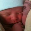 Brodey less than an hour old (born at home)